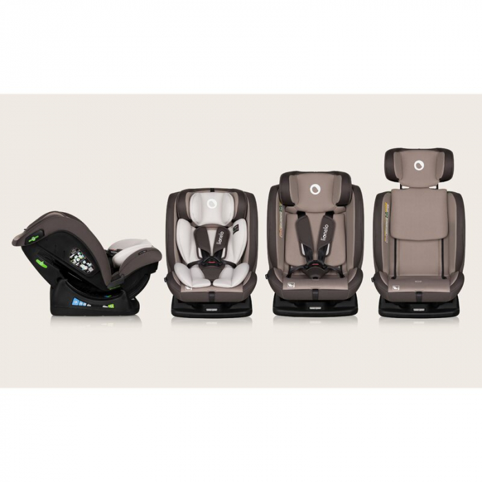 Scaun auto, Lionelo, Aart i-Size, Cu spatar inclinabil in 4 pozitii, Cu tetiera reglabila in 13 pozitii, 0-36 Kg, 40-150 cm, Cu centura siguranta in 3 puncte, Conform cu ECE R129/03, Bej [28]