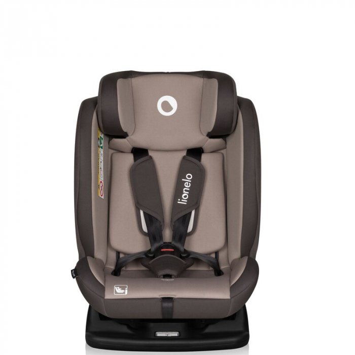 Scaun auto, Lionelo, Aart i-Size, Cu spatar inclinabil in 4 pozitii, Cu tetiera reglabila in 13 pozitii, 0-36 Kg, 40-150 cm, Cu centura siguranta in 3 puncte, Conform cu ECE R129/03, Bej [5]