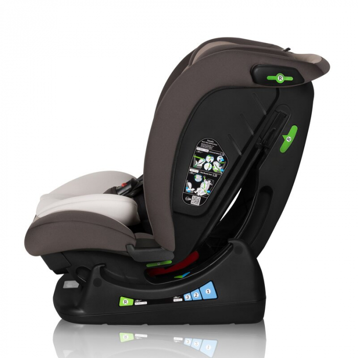Scaun auto, Lionelo, Aart i-Size, Cu spatar inclinabil in 4 pozitii, Cu tetiera reglabila in 13 pozitii, 0-36 Kg, 40-150 cm, Cu centura siguranta in 3 puncte, Conform cu ECE R129/03, Bej [10]