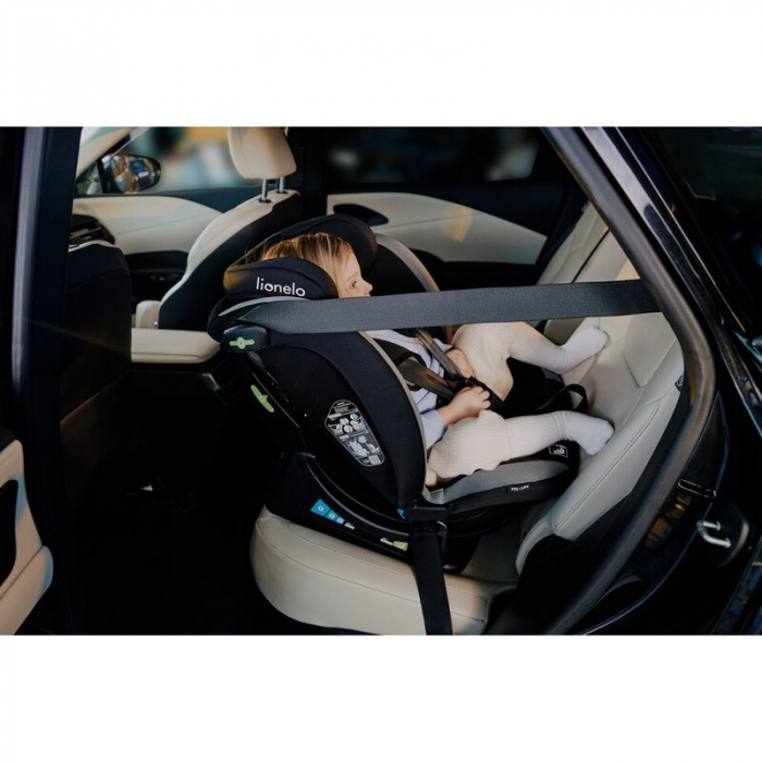 Scaun auto, Lionelo, Aart i-Size, Cu spatar inclinabil in 4 pozitii, Cu tetiera reglabila in 13 pozitii, 0-36 Kg, 40-150 cm, Cu centura siguranta in 3 puncte, Conform cu ECE R129/03, Bej [23]