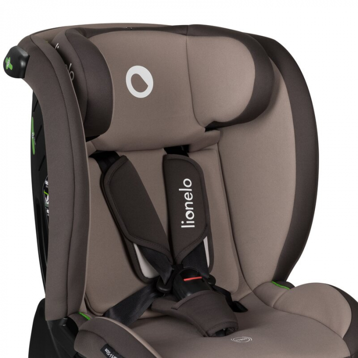 Scaun auto, Lionelo, Aart i-Size, Cu spatar inclinabil in 4 pozitii, Cu tetiera reglabila in 13 pozitii, 0-36 Kg, 40-150 cm, Cu centura siguranta in 3 puncte, Conform cu ECE R129/03, Bej [17]
