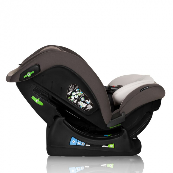 Scaun auto, Lionelo, Aart i-Size, Cu spatar inclinabil in 4 pozitii, Cu tetiera reglabila in 13 pozitii, 0-36 Kg, 40-150 cm, Cu centura siguranta in 3 puncte, Conform cu ECE R129/03, Bej [13]