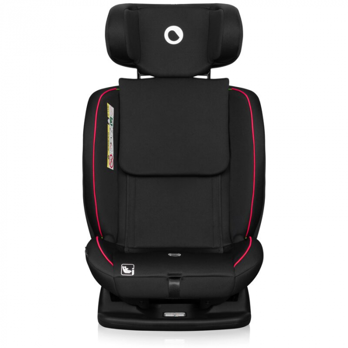 Scaun auto, Lionelo, Aart i-Size, Cu spatar inclinabil in 4 pozitii, Cu tetiera reglabila in 13 pozitii, 0-36 Kg, 40-150 cm, Cu centura siguranta in 3 puncte, Conform cu ECE R129/03, Negru/Rosu [7]