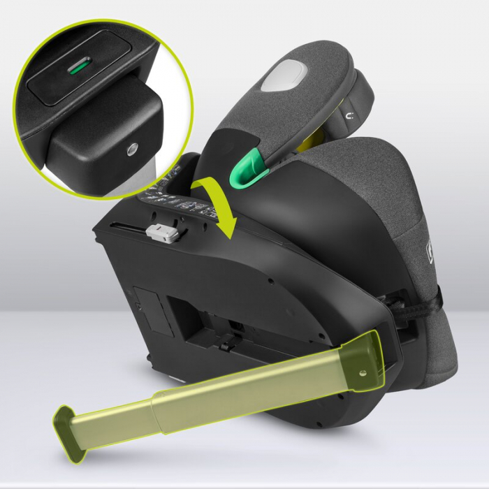 Scaun auto, Lionelo, i-Size Braam, 0-36 Kg, 40-150 cm, Cu isofix si picior de fixare, Protectie laterala, Rotire 360 grade, Ajustare spatar in 5 pozitii, Tetiera reglabila in 14 trepte, Conform cu sta [36]