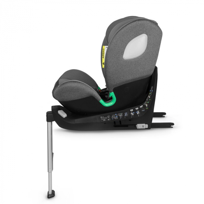 Scaun auto, Lionelo, i-Size Braam, 0-36 Kg, 40-150 cm, Cu isofix si picior de fixare, Protectie laterala, Rotire 360 grade, Ajustare spatar in 5 pozitii, Tetiera reglabila in 14 trepte, Conform cu sta [9]