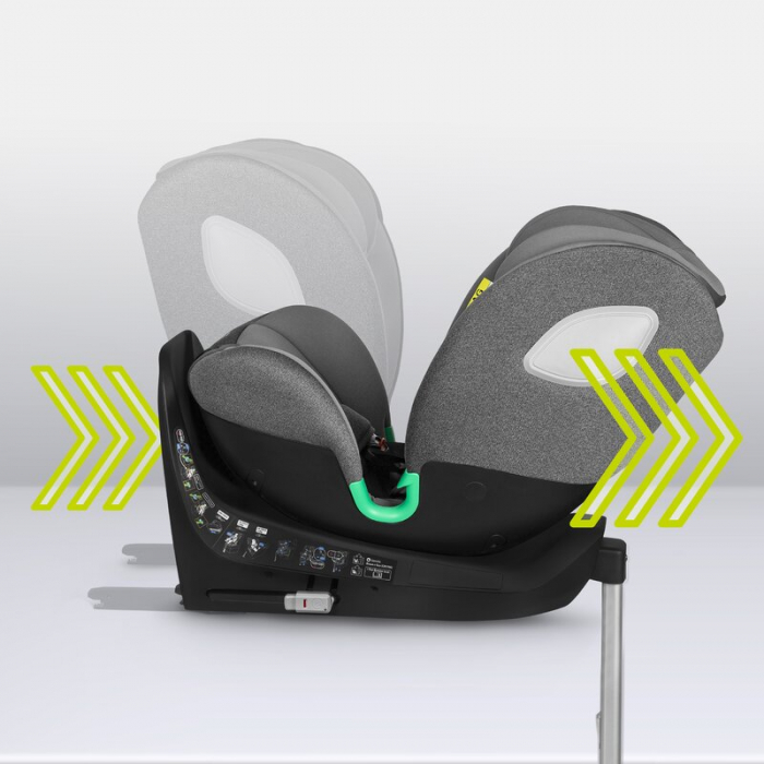 Scaun auto, Lionelo, i-Size Braam, 0-36 Kg, 40-150 cm, Cu isofix si picior de fixare, Protectie laterala, Rotire 360 grade, Ajustare spatar in 5 pozitii, Tetiera reglabila in 14 trepte, Conform cu sta [40]