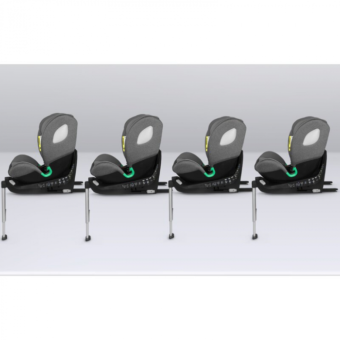 Scaun auto, Lionelo, i-Size Braam, 0-36 Kg, 40-150 cm, Cu isofix si picior de fixare, Protectie laterala, Rotire 360 grade, Ajustare spatar in 5 pozitii, Tetiera reglabila in 14 trepte, Conform cu sta [31]