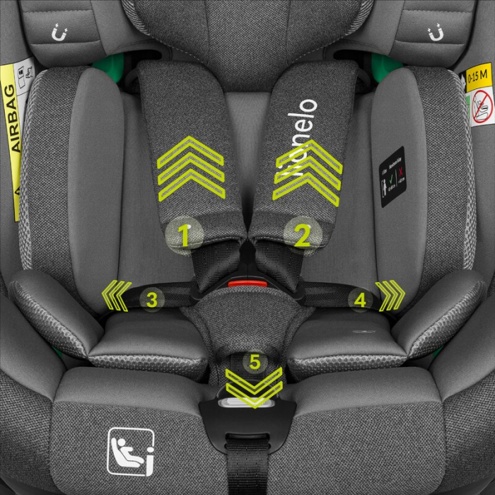 Scaun auto, Lionelo, i-Size Braam, 0-36 Kg, 40-150 cm, Cu isofix si picior de fixare, Protectie laterala, Rotire 360 grade, Ajustare spatar in 5 pozitii, Tetiera reglabila in 14 trepte, Conform cu sta [39]