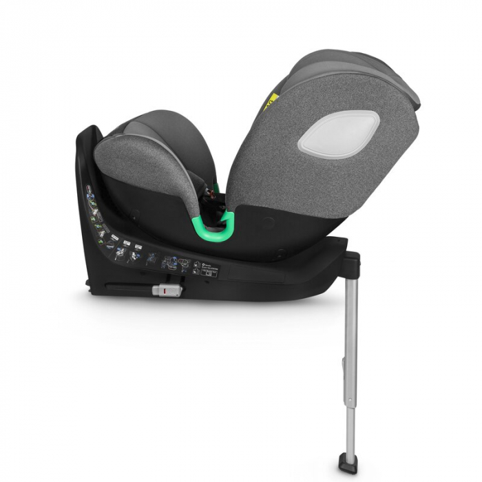 Scaun auto, Lionelo, i-Size Braam, 0-36 Kg, 40-150 cm, Cu isofix si picior de fixare, Protectie laterala, Rotire 360 grade, Ajustare spatar in 5 pozitii, Tetiera reglabila in 14 trepte, Conform cu sta [11]