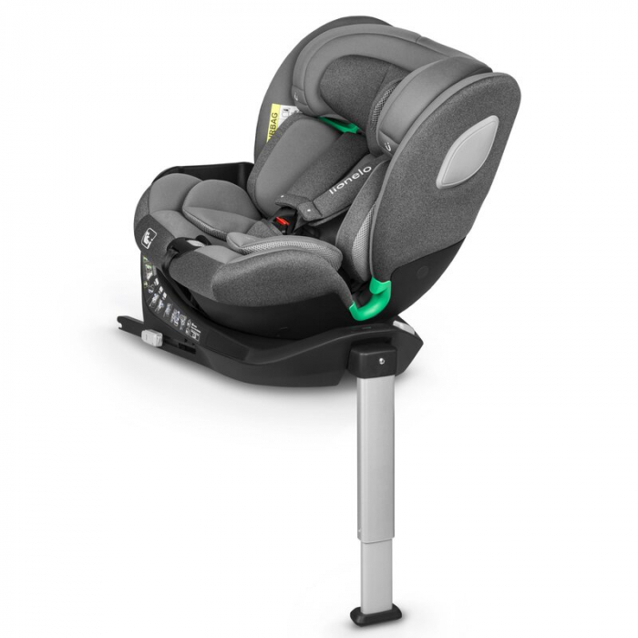 Scaun auto, Lionelo, i-Size Braam, 0-36 Kg, 40-150 cm, Cu isofix si picior de fixare, Protectie laterala, Rotire 360 grade, Ajustare spatar in 5 pozitii, Tetiera reglabila in 14 trepte, Conform cu sta [4]