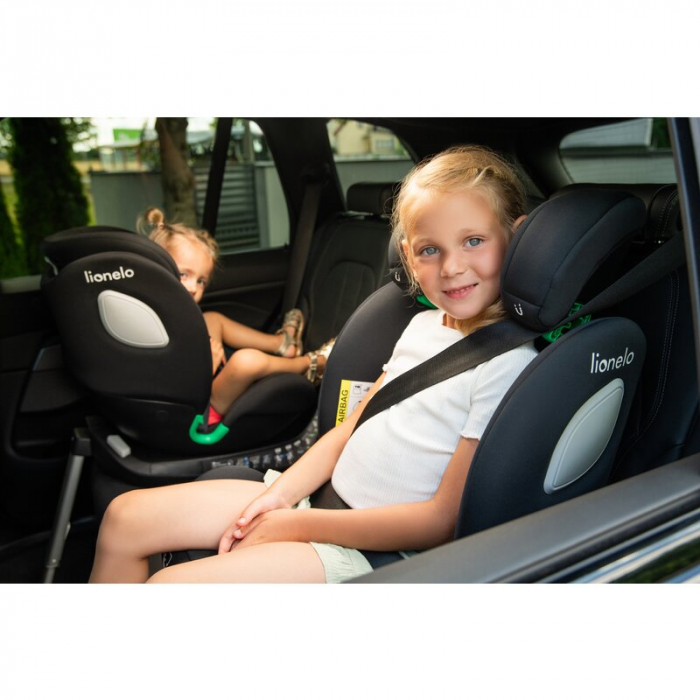 Scaun auto, Lionelo, i-Size Braam, 0-36 Kg, 40-150 cm, Cu isofix si picior de fixare, Protectie laterala, Rotire 360 grade, Ajustare spatar in 5 pozitii, Tetiera reglabila in 14 trepte, Conform cu sta [64]