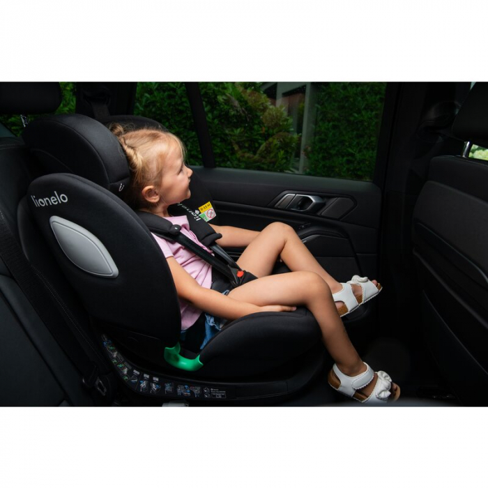 Scaun auto, Lionelo, i-Size Braam, 0-36 Kg, 40-150 cm, Cu isofix si picior de fixare, Protectie laterala, Rotire 360 grade, Ajustare spatar in 5 pozitii, Tetiera reglabila in 14 trepte, Conform cu sta [59]