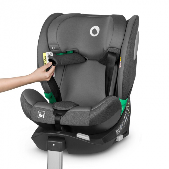 Scaun auto, Lionelo, i-Size Braam, 0-36 Kg, 40-150 cm, Cu isofix si picior de fixare, Protectie laterala, Rotire 360 grade, Ajustare spatar in 5 pozitii, Tetiera reglabila in 14 trepte, Conform cu sta [30]