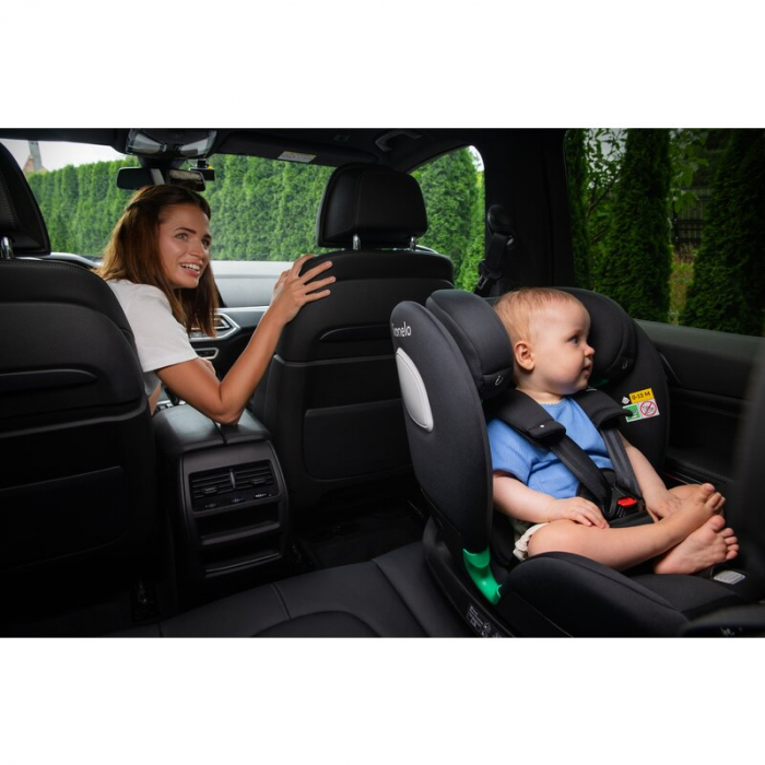 Scaun auto, Lionelo, i-Size Braam, 0-36 Kg, 40-150 cm, Cu isofix si picior de fixare, Protectie laterala, Rotire 360 grade, Ajustare spatar in 5 pozitii, Tetiera reglabila in 14 trepte, Conform cu sta [57]