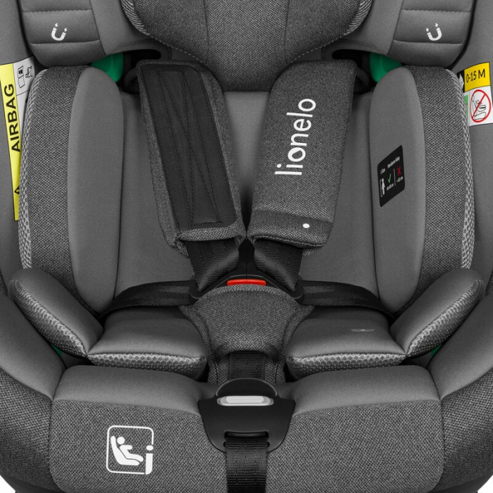 Scaun auto, Lionelo, i-Size Braam, 0-36 Kg, 40-150 cm, Cu isofix si picior de fixare, Protectie laterala, Rotire 360 grade, Ajustare spatar in 5 pozitii, Tetiera reglabila in 14 trepte, Conform cu sta [18]