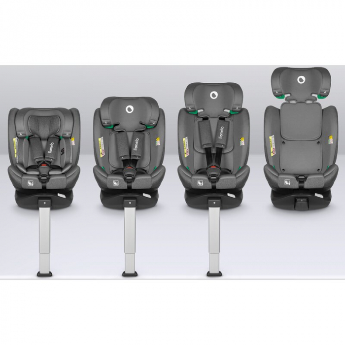 Scaun auto, Lionelo, i-Size Braam, 0-36 Kg, 40-150 cm, Cu isofix si picior de fixare, Protectie laterala, Rotire 360 grade, Ajustare spatar in 5 pozitii, Tetiera reglabila in 14 trepte, Conform cu sta [45]