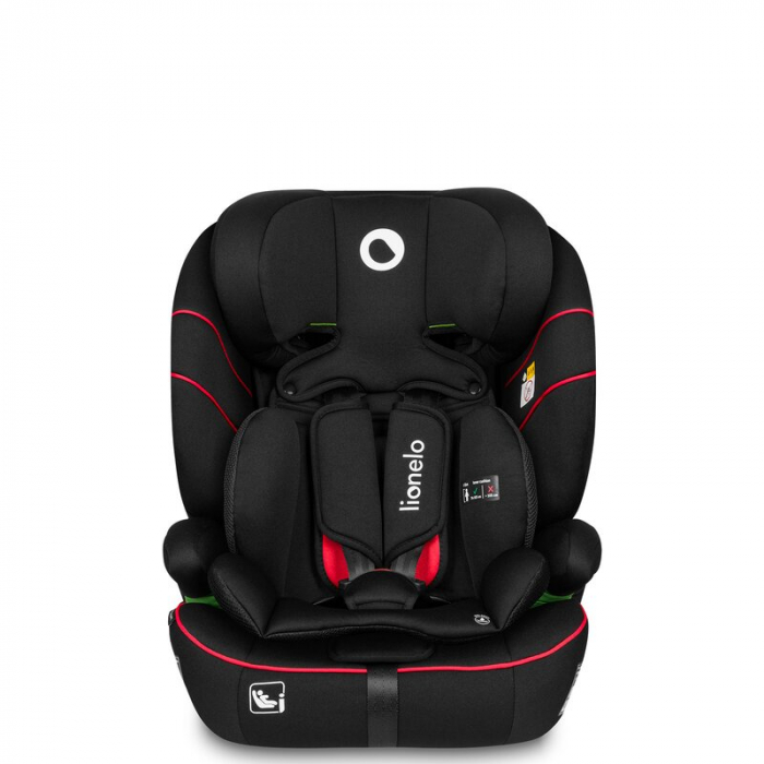 Scaun auto, Lionelo, Levi i-Size, Universal, Instalare FWF, Cu tetiera reglabila in 10 pozitii, Cu spatar detasabil, 76-150 cm, Conform cu R129, Negru [7]