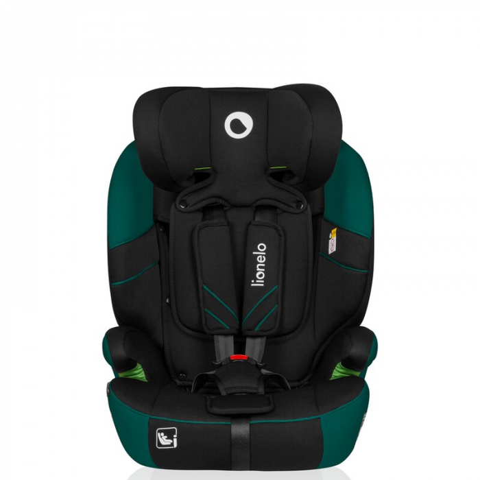 Scaun auto, Lionelo, Levi One i-Size, Universal, Instalare FWF, Cu tetiera reglabila in 10 pozitii, Cu spatar detasabil, 76-150 cm, Conform cu R129, Verde [5]