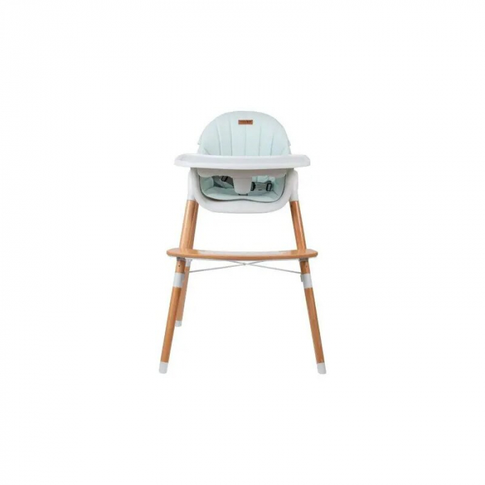 Scaun de masa 2 in 1 reglabil, Tin, Cu tavita si husa detasabile, Suport pentru picioare reglabil, Conform cu standardul european de securitate EN 14988:2017+A1:2020, FreeON, Light Green [5]