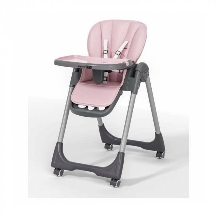 Scaun de masa, FreeON, Kai,Pana la 15 kg, Inaltime reglabila in 8 pozitii, Suport de picioare reglabil in 3 pozitii, Reglare spatar in 4 pozitii, Cu tavita reglabila, 6-36 luni, Pink [1]