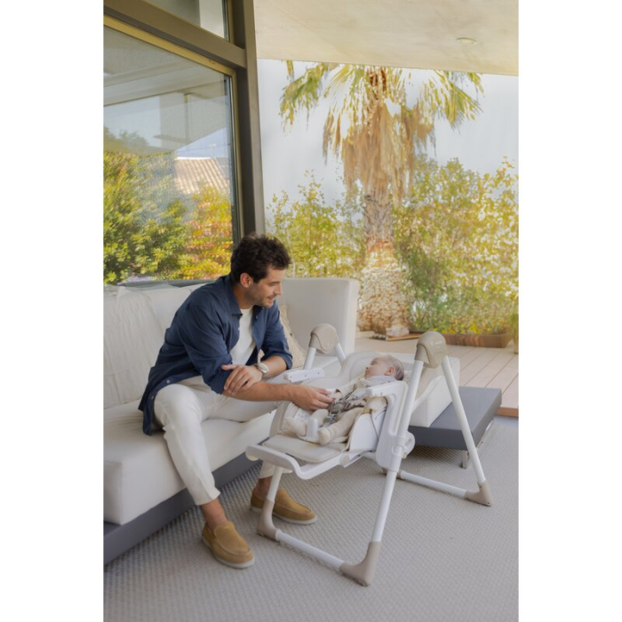 Scaun de masa si Balansoar, Jane, Mila 2 in 1, Transformabil, Multifunctional, 0 luni+, Conform cu standardele europene de securitate EN 14988:2017 + A1:2020EN 12790:2023, Botanic [8]