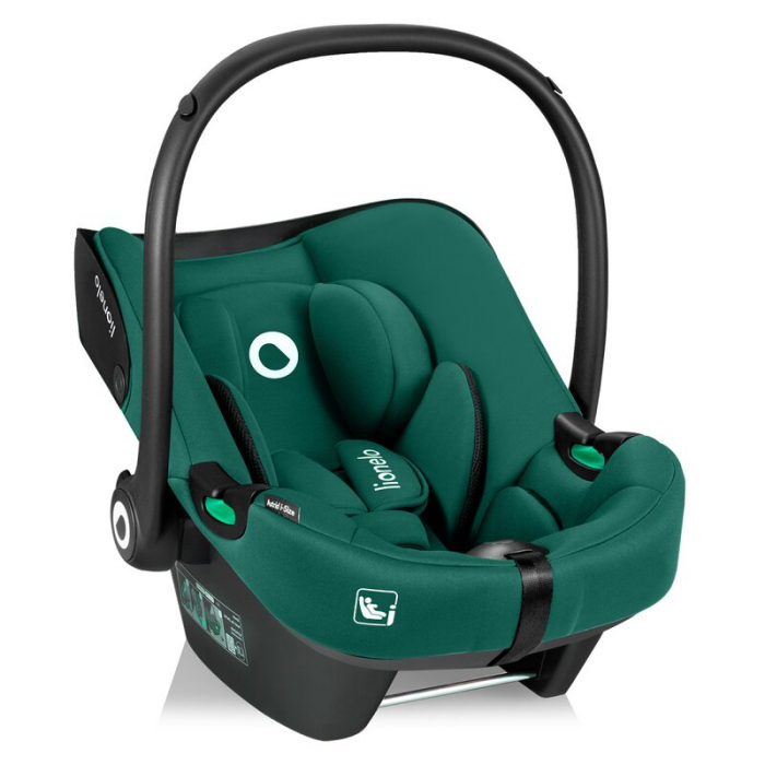 Scoica auto, Lionelo, i-Size Astrid, Include baza Isofix, 0-13 Kg, 40-87 cm, Cu maner si capotina reglabile, Cu protectie laterala avansata, Salteluta confortabila, Testat ADAC, Conform cu R129, Verde [7]
