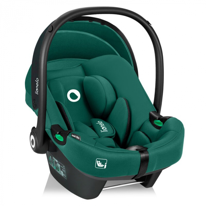 Scoica auto, Lionelo, i-Size Astrid, Include baza Isofix, 0-13 Kg, 40-87 cm, Cu maner si capotina reglabile, Cu protectie laterala avansata, Salteluta confortabila, Testat ADAC, Conform cu R129, Verde [6]