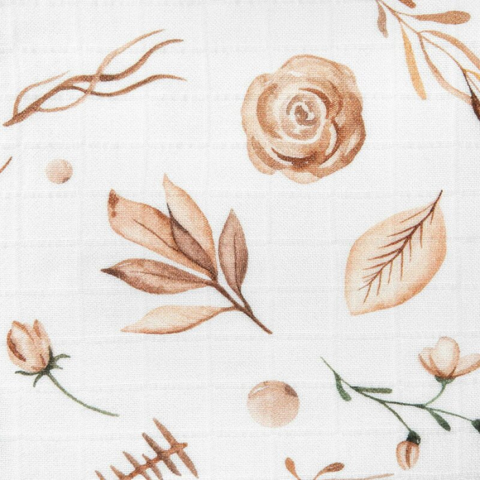 Scutec, Bocioland, Bambus, Antialergic si antibacterian, 30x30 cm, Material certificat Oeko Tex Standard 100, Boho Flowers [3]