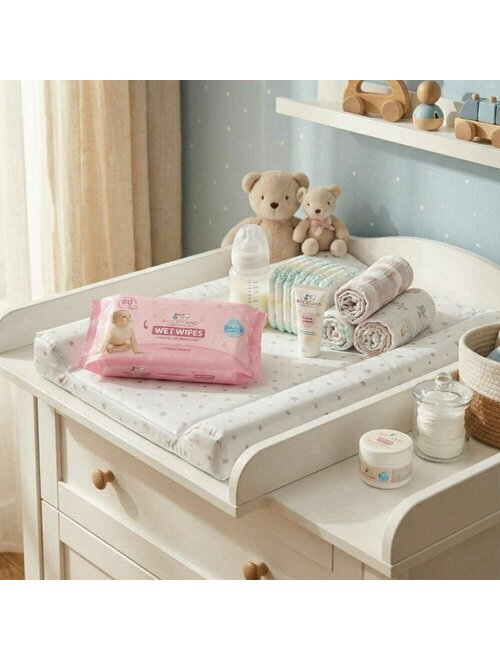 Servetele umede, Bocioland, Apa 99%, Fara parfum, 60 de bucati/pachet [11]