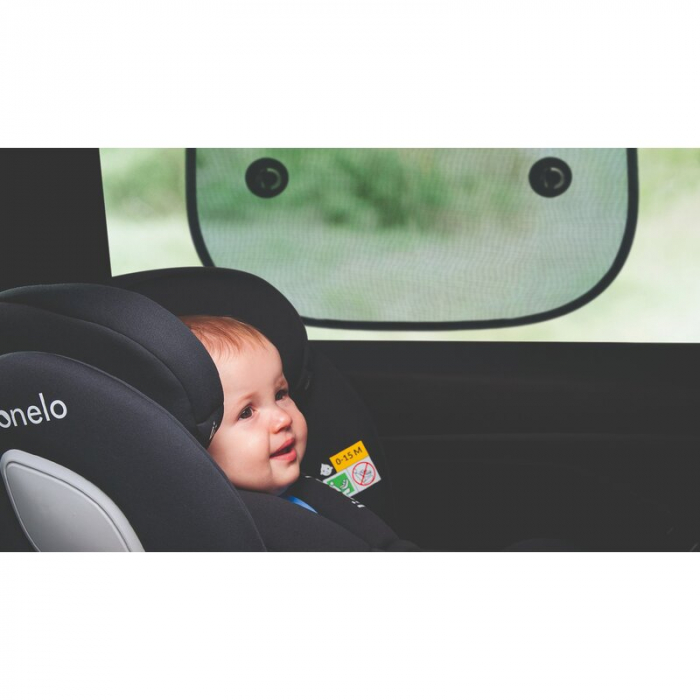 Set 2 parasolare auto, Lionelo, Sunshade, Universal, Cu ventuze, Include saculet depozitare, 44x38 cm, Negru [8]