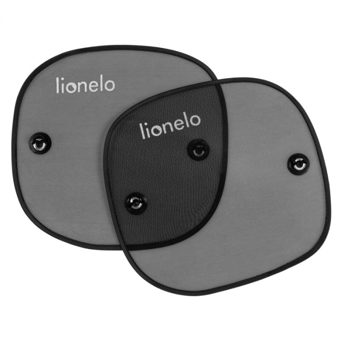 Set 2 parasolare auto, Lionelo, Sunshade, Universal, Cu ventuze, Include saculet depozitare, 44x38 cm, Negru [1]