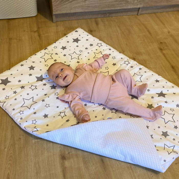 Set 2 piese: body cu maneca lunga si volanas, pantaloni cu botosei, Marime 62, Din bumbac 100%, New Baby, Practical Pink [5]