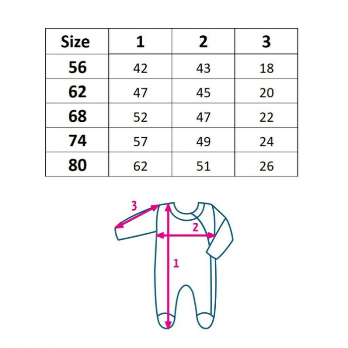 Set 2 piese, New Baby, Include salopeta cu maneca lunga si caciulita, Marime 56, Din bumbac 100%, Angel Pink [4]