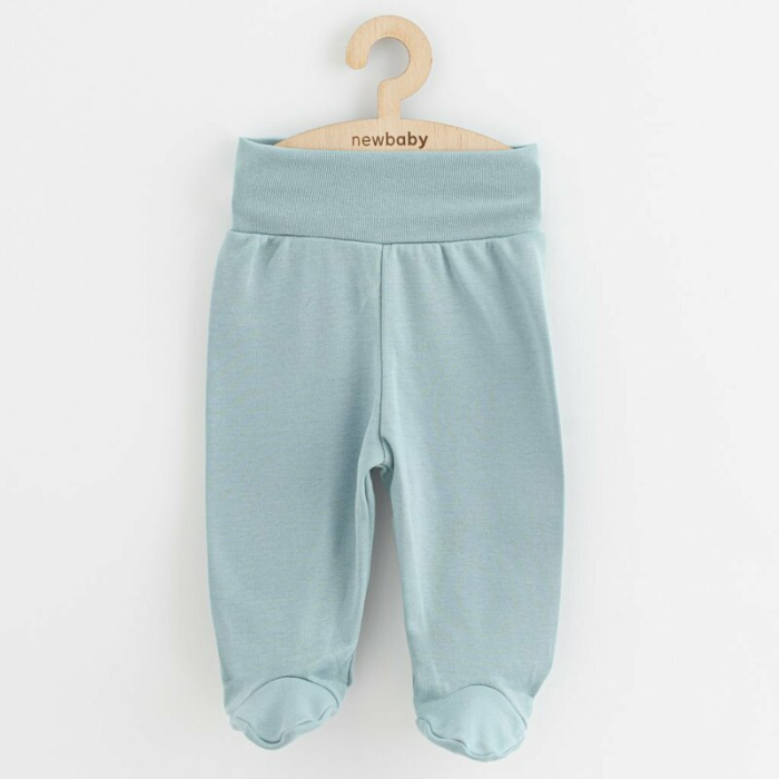 Set 3 piese, New Baby, Classic II, Include 3 perechi de pantalonasi cu botosei, Marime 56, Din bumbac 100%, Blue [4]