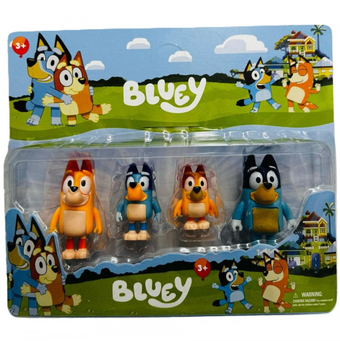 Set 4 figurine din desene animate familia Bluey [1]