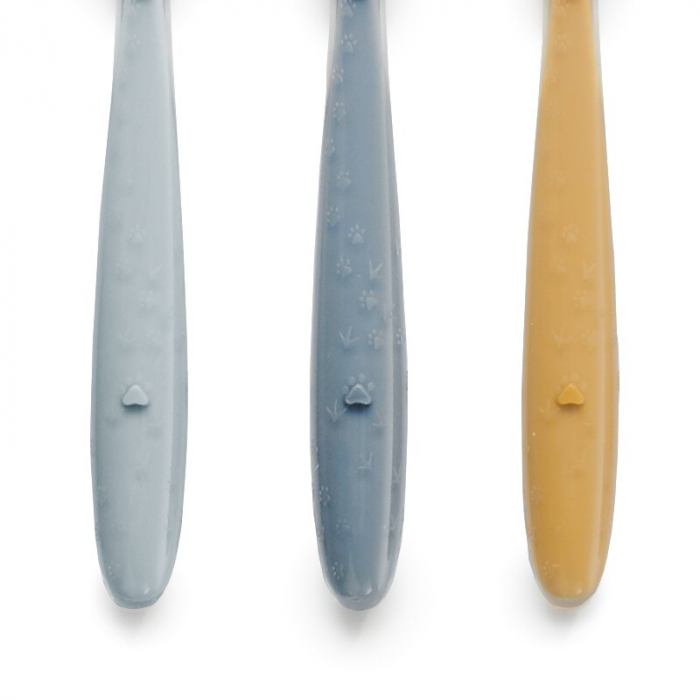 Set 4 lingurite, Jane, Din silicon, 1.2 x 1.5 x 14.7 cm, BPA Free, Sunset [2]