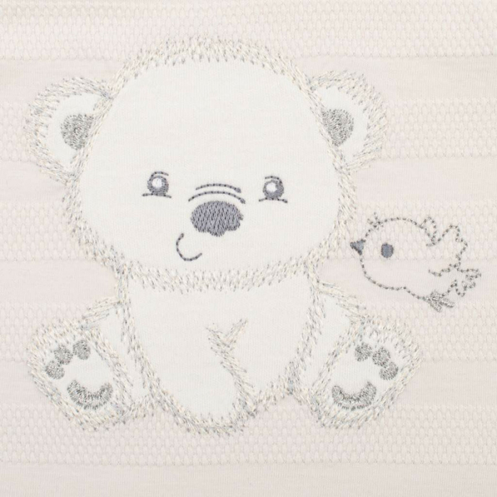Set 4 piese: bluza, body cu maneca lunga, salopeta fara maneci, caciulita, Marime 56, Din bumbac 100%, New Baby, Sweet Bear Beige [7]