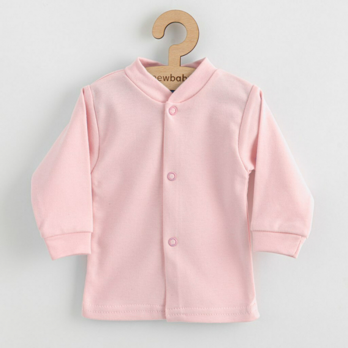 Set 5 piese, Salopeta fara maneci, jacheta, body cu maneca lunga, caciulita, manusi, Marime 50, Din bumbac 100%, New Baby, Classic Pink [5]