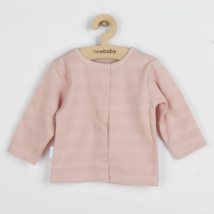 Set 7 piese: body cu maneca lunga, bluza, pantalonasi cu botosei, salopeta fara maneci, caciulita, manusi, botosei, Marime 56, Din bumbac 100%, New Baby, I am Pink [4]