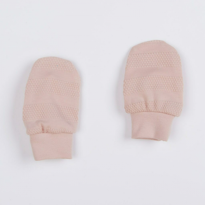 Set 7 piese: body cu maneca lunga, bluza, pantalonasi cu botosei, salopeta fara maneci, caciulita, manusi, botosei, Marime 56, Din bumbac 100%, New Baby, I am Pink [8]