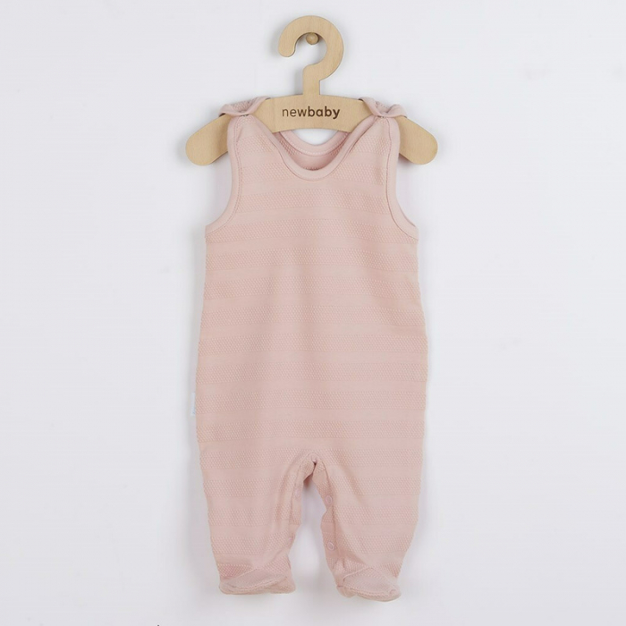 Set 7 piese: body cu maneca lunga, bluza, pantalonasi cu botosei, salopeta fara maneci, caciulita, manusi, botosei, Marime 56, Din bumbac 100%, New Baby, I am Pink [3]
