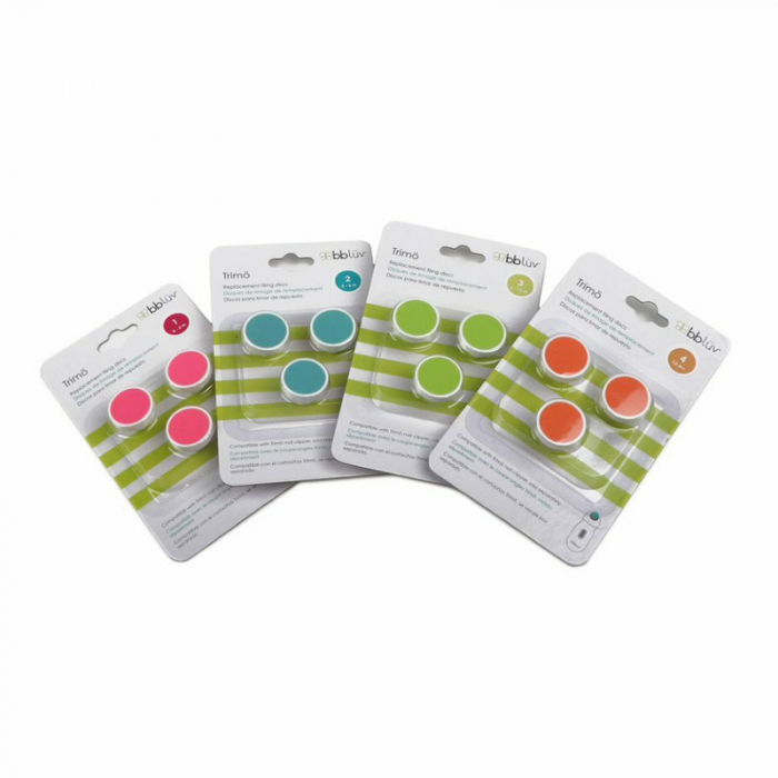 Set capete de rezerva pentru pila electrica, Trimo, A treia etapa, 6-12 luni, Bbluv, Multicolor [4]