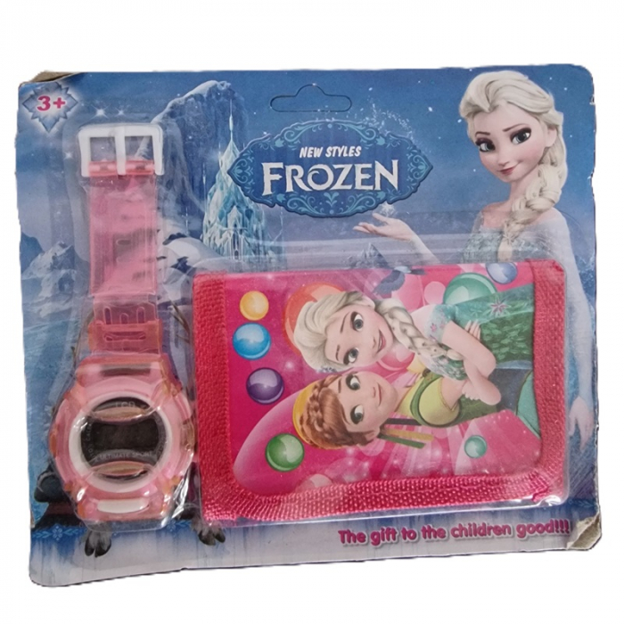 Set ceas electronic cu portofel diferite personaje [5]