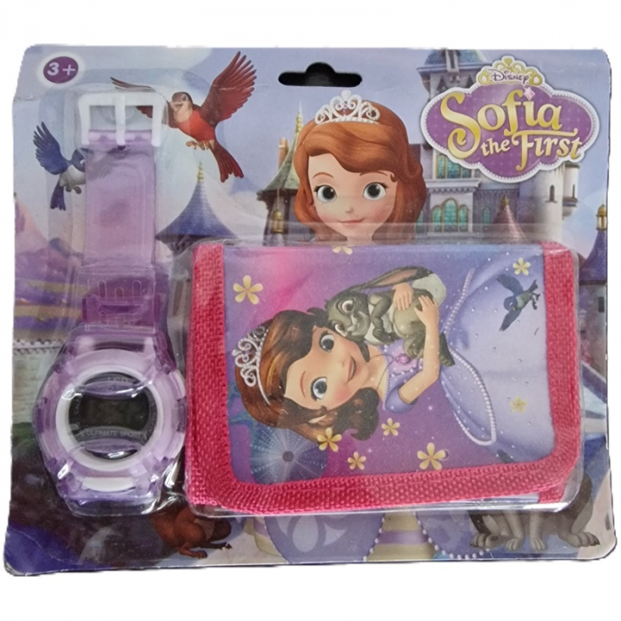 Set ceas electronic cu portofel diferite personaje [6]