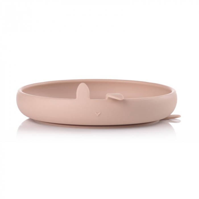 Set complet de masa, Jane, Din silicon, Cu 4 piese, Farfurie, Bol, Lingurita si pahar, BPA free, Pale [4]