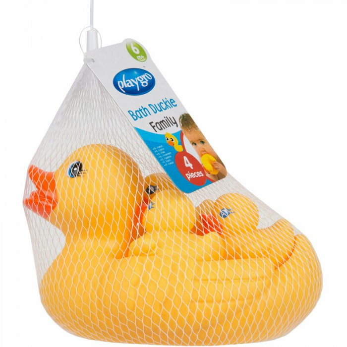 Set de joaca de baie, Ratusca cu trei bococi, Fara gauri, Playgro [4]