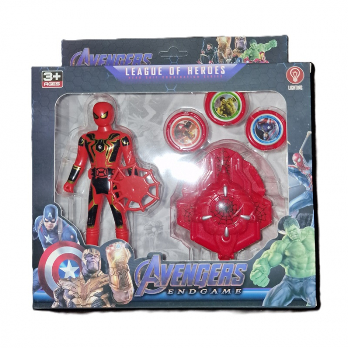 Set figurina Spiderman cu led si lansator [1]