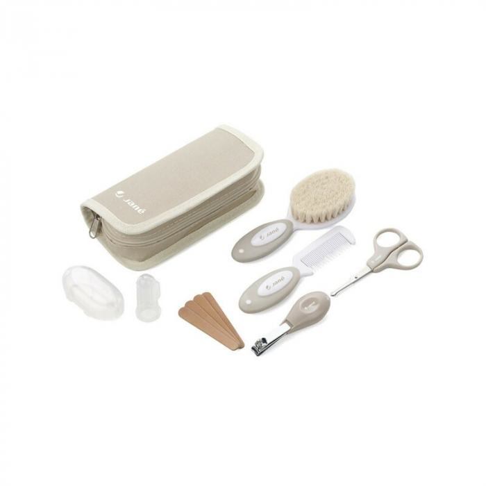 Set ingrijire, Jane, Basic, Contine forfecuta, unghiera, pile de unghii, perie de par, pieptene, degetar periuta de dinti, Sand [2]