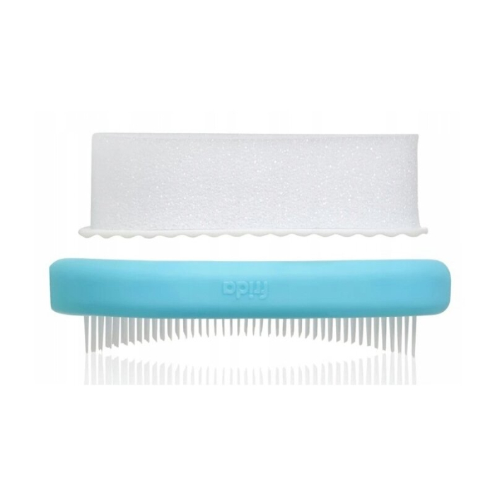 Set ingrijire scalp, Fridababy, DermaFrida, 3 in 1, Pentru dermatita seboreica la bebelusi, Include perie, burete si pieptene, Cu suport cu ventuza, De la nastere, Alb [3]