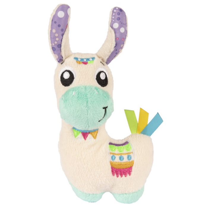 Set jucarii interactive, Playgro, Include 6 cupe pentru stivuire, 6 inele, o jucarie din plus si o jucarie cu ventuza, 6 luni+, Sensory Llama Explore and Play Gift Pack [3]